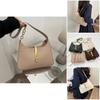 Trendy 2023 Winter New Pure Color Pu Underarm Bag French Style Shoulder Bag For Women