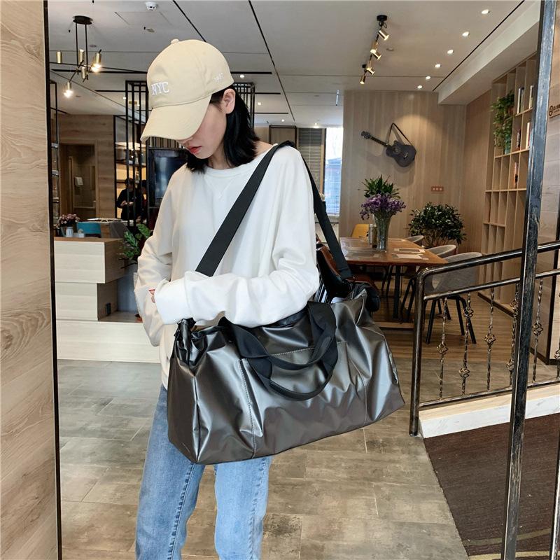 Business Trip Short-distance Travel Bag Women's Portable Men's Lightweight Large-capacity Duffel Bag Single Shoulder Oblique Span Sports Fitness Bag