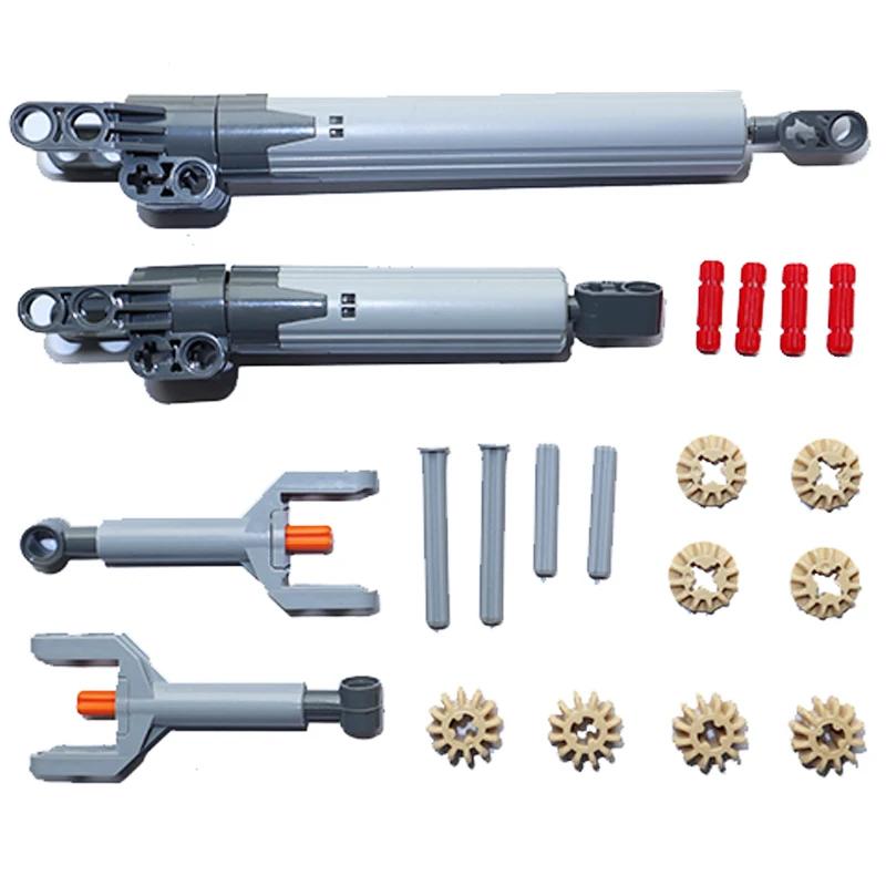 Gear Cross Axles Kit Construction Bricks MOC Blocks Technical Accessories Bulk Multiple Sizes Works With All Brands Learning Playthings
