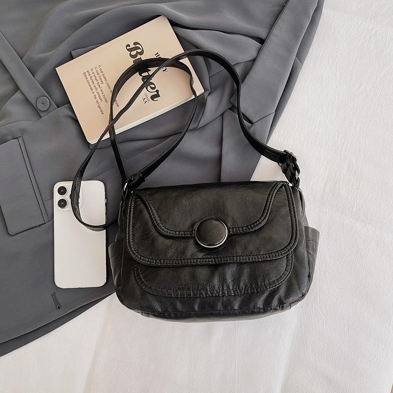 Women's Large Capacity Small Square Bag Shoulder Bag Soft Leather Mother Bag