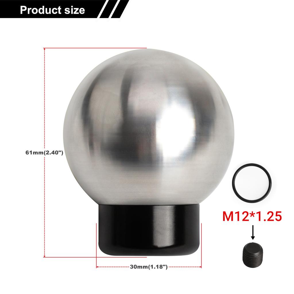 New 6 Speed Stainless Steel Car Gear Shift Knob M12 Aluminum Manual Transmission For Toyota 86 Subaru BRZ Scion FR-S Shift Lever