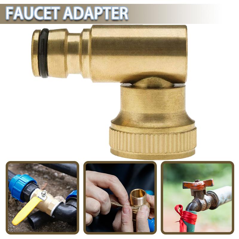 

PDTO Локоть для садового шланга, латунный фитинг на 90 градусов, быстрое поворотное соединение