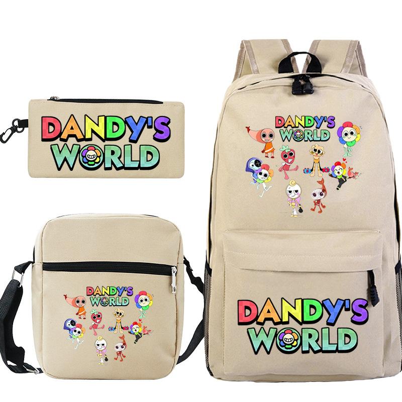 New Dandy's World Game Merchandise Cartoon Print Children's Backpack Cross-border Large-capacity Student Schoolbag