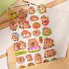 2 pcs/lot Capybara Enjoy Life Cartoon Drop 3D Relief Stickers Scrapbooking DIY Journaling Stationery Diary Decor Cute Stickers