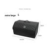 Car Trunk Organizer Box, Large Capacity, Auto Multiuse Tools, Storage Bag, Stowing, Tidying, Leather, Folding for Emergency