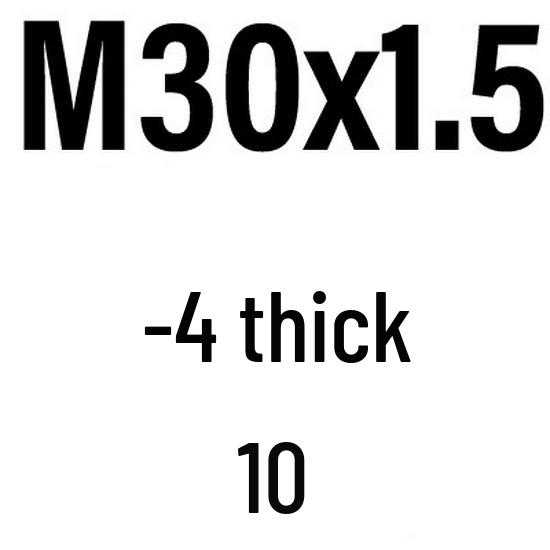M6-M30 White Zinc Hex Thin Fine Thread Lock Nut GB808.