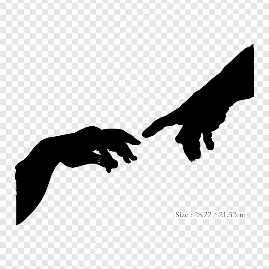 

Создание Адама Руки Силуэт Создание Адама Железа на теплопередаче Печать Виниловые патчи Наклейка для одежды DIY Аппликация Моющиеся пластыри