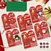 Creative Folding Cartoon Christmas Greeting Card Set With Envelopes And Stickers