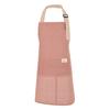Cotton Linen Striped Kitchen Apron with Pocket Breathable Waterproof Oil-proof Adjustable Men Women Chef