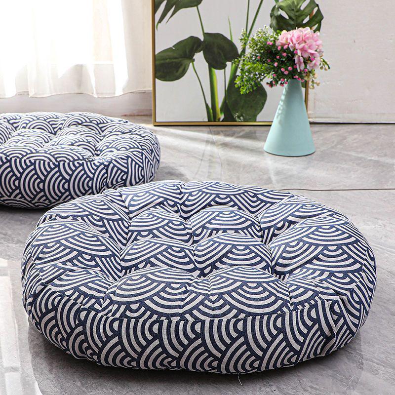 Colorful Bohemian-Style Cotton Linen Floor Cushion: Ethnic Meditation Seat Tatami Mat for B&B