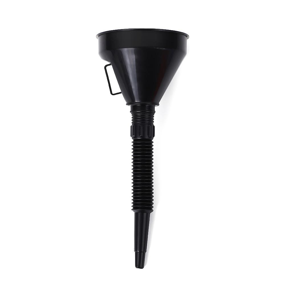 

Multi Functional Flexible Automotive Fuel Funnel with Wide Bandwidth and Handle for Easy Oil Change and Leakage Prevention 135mm чорний