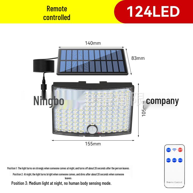 Zhongxin 25th Anniversary Solar LED Wall & Path Light - Motion Sensor Outdoor Courtyard Light
