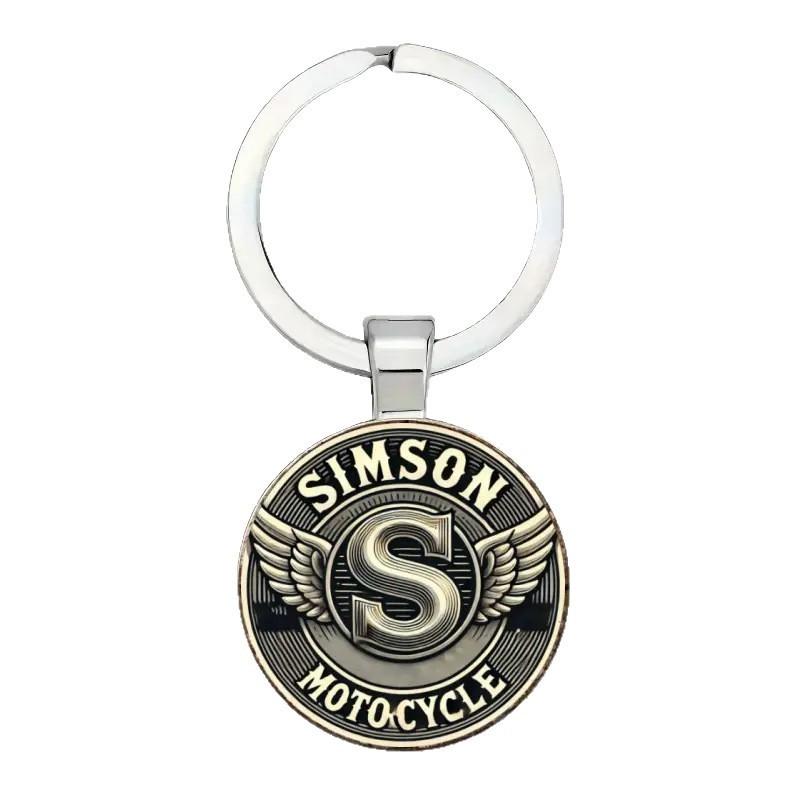 Simson Motorcycle Letter Keychain Pendant With Wings And Alloy Construction For Gift And Party Decor