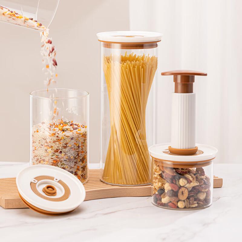 Gaotaibai Vakuumglas Lebensmittelaufbewahrungsgläser Set