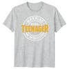 Official Teenager Warning May Contain Attitude Teen Unisex Graphic Tee Unisexs Top