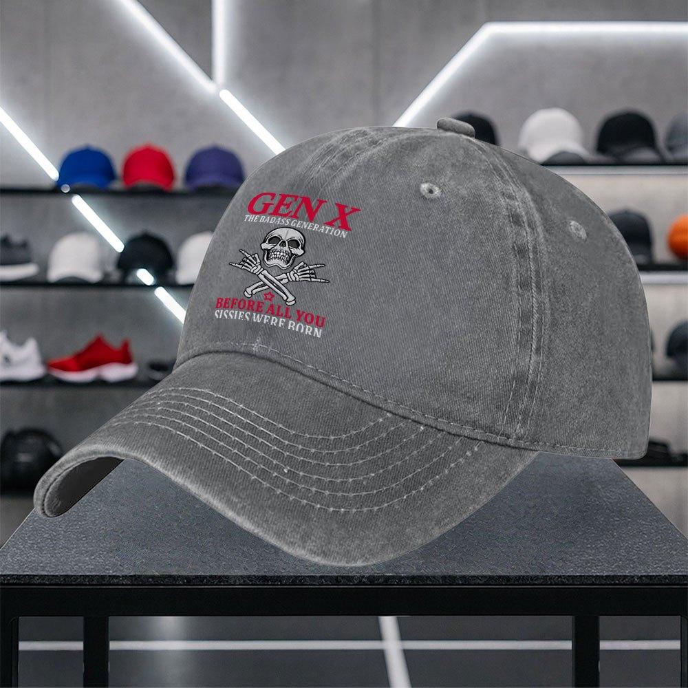 Gen X Rebellious Generation Baseball Cap Stylish Unisex Casual Hat for Outings Dates Shopping
