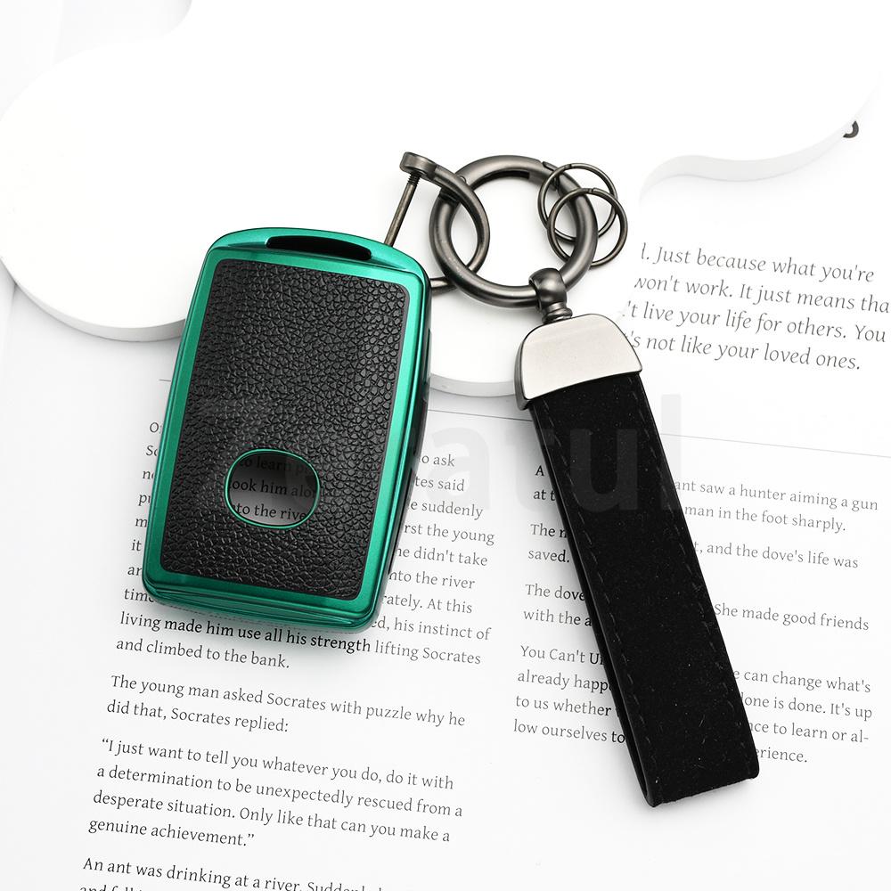 Tpu Leather Auto Shell Fob Holder Car Key Case Cover For Mazda Cx-5 Cx-8 Cx-9 3 Alexa Cx-30 Cx-4 Remote Keyless Accessories
