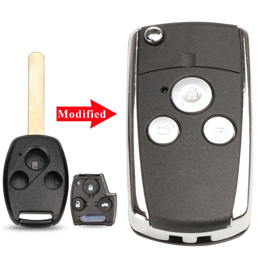 

jingyuqin модифицированный 2/3 кнопки новый стиль складной чехол для ключа без ключа чехол для HONDA ACCORD CRV CIVIC ODYSSEY Pilot сказочные