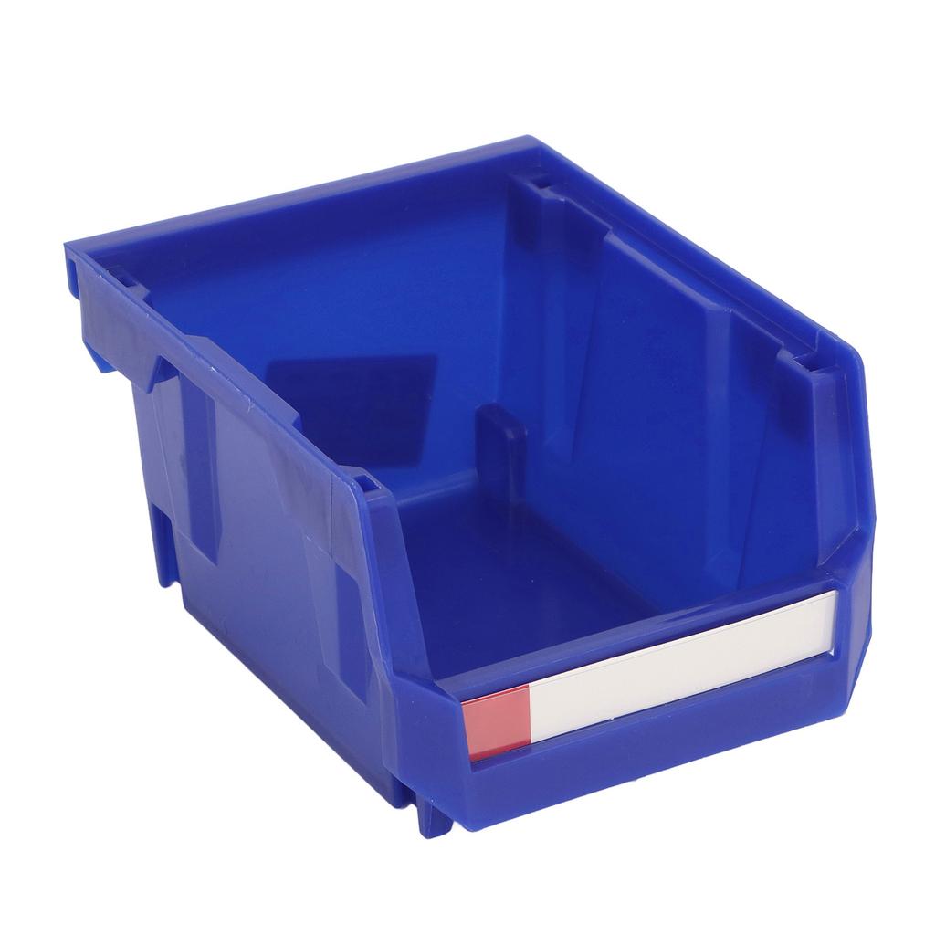 Teilelagerregal Wandmontiert Stapelbar Werkzeugkasten für die Werkstatt Schraubenorganisator Verdickt Schräge Öffnung Kombinationstyp Blau