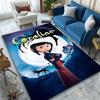1pc Coraline Girl Portrait Printed Chair Rug for Home Office Use, Living Room Kitchen Game Room Area Carpet