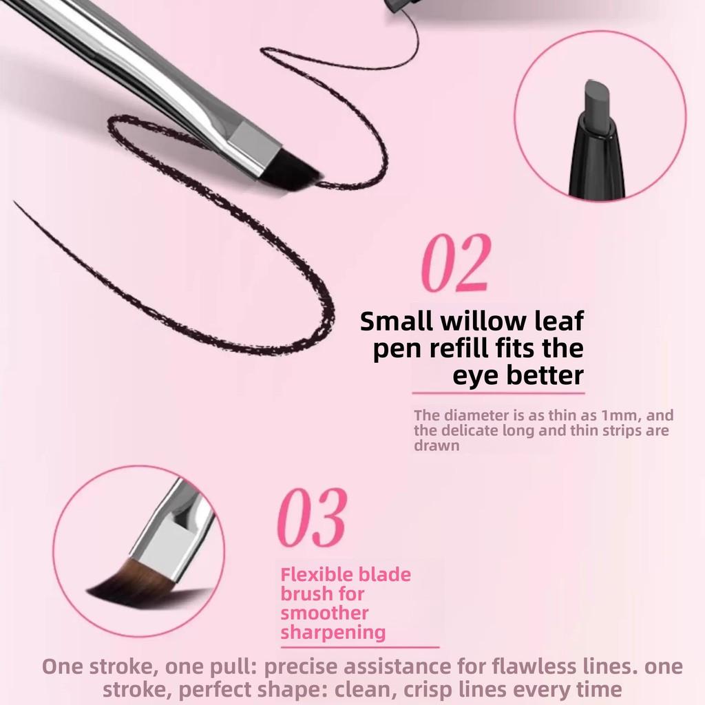 Double-headed eyeliner gel pen natural three-dimensional eye makeup eyeliner pen waterproof setting daily cosmetics fashionable women makeup