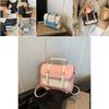 Stylish Color Block Handheld Shoulder Bag For Women In Fresh Summer Design 2024