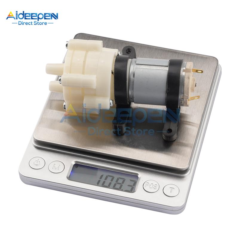 DC 12V R385 Priming Diaphragm Mini Pump Spray Motor Micro Pumps For Water Dispenser 90mm X 40mm X 35mm Max Suction 2m