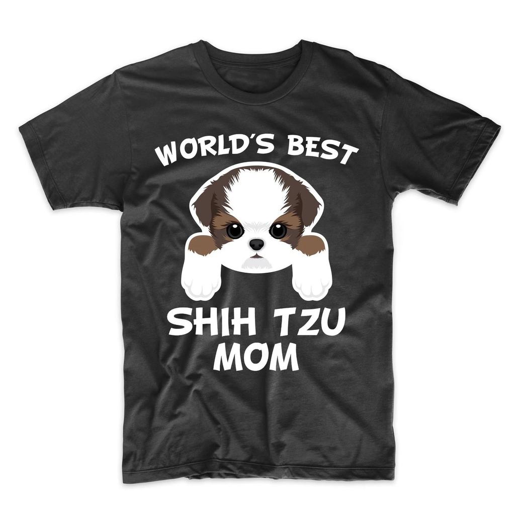 Shih Tzu Mom Shirt - World's Best Shih Tzu Mom Dog Owner T-Shirt