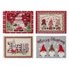 Xmas Style Vintage Washable Table Mats Place Mat Table Pad Fabric Material