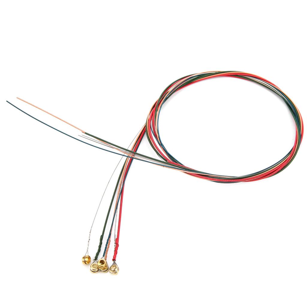 Acoustic Guitar String Replacement AntiRust Coating Light Musical Instrument Accessories(Colorful )