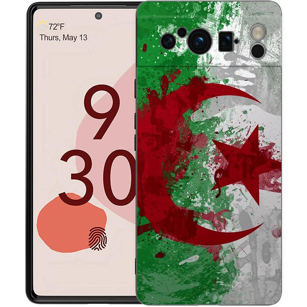Algeria Passport Phone Case For Google Pixel 10 9 8 7 6 Pro XL 9A 8A 6A 7A 5G Soft Shockproof TPU Black Cover