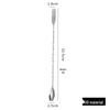 304 Stainless Steel Long-Handle Double-Ended Cocktail Stirring Spoon & Fork