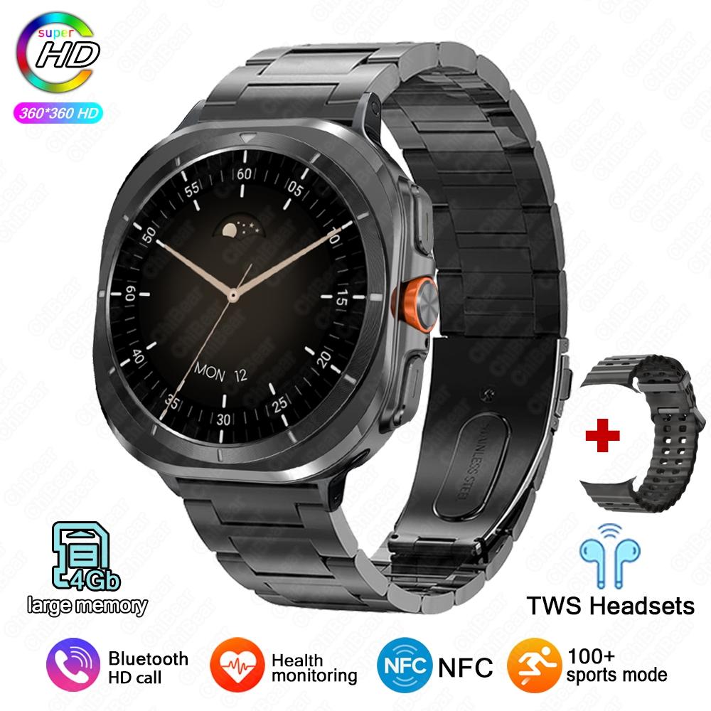 2025 New Smartwatch Watch 7 Man Woman Sports Outdoor Compass Bluetooth Call 32GB NFC Heart Rate Weather For Samsung Smartwatch