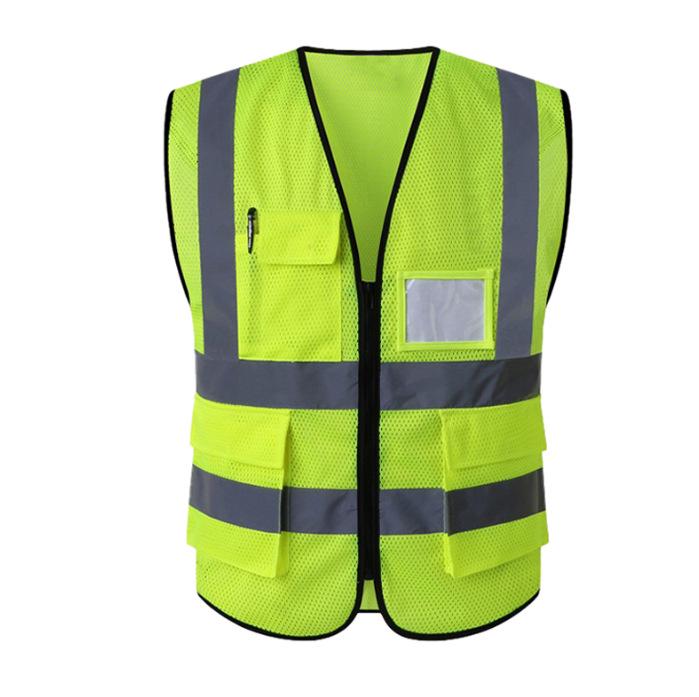 Multi-Pocket Reflective Vest for Drivers, Sanitation, Traffic, Cycling & Construction