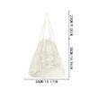 Yogodlns Fashion Solid Color Floral Decor Crochet Shoulder Bag Woven Women Beach Holiday Bucket Hollow Out Large Capacity  Backpack