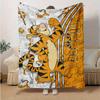 1pc. Cartoon Tiger Print Blanket, Seasonal Universal Home Decor,Soft Flannel Throw Blanket, Versatile & Cozy for Bedroom, Living Room, Trave