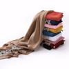Muslim Women Chiffon Scarves with Lace Side Embroidered Chiffon Hijabs Lace Plain Hijab Patches Decoration