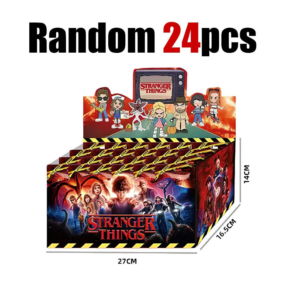 New 24PCS Strangered Horror Thing Advent Blind Bag Christmas Tree PVC Ornaments Blind Box Collectible Gift for Fans Xmas