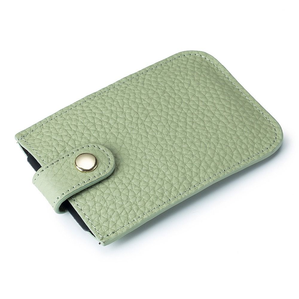 with Snap Card Holders Clutch Solid Color Clutch Bag Ins Short Wallet  Outdoor