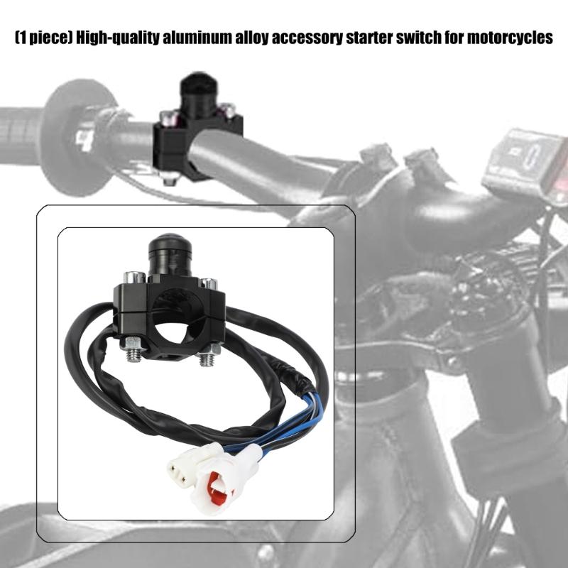 Quick Install Motorcycle Switches Handlebar Mount Horn Headlight Strobe Momentary Button Fuel Efficient Ergonomic Grip