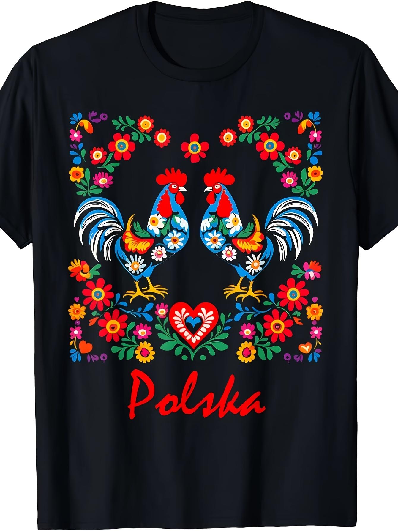 T-Shirt Y2K Polish Polska Day Fest Black XL