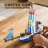 Non-Toxic New Pirate Ship Building Blocks Sets Creative Sailing Boat Moc Bricks Model Stem Educational Toys For Kids Children Adult Gifts Diy