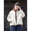 Cotton and Linen Women's Clothing Winter New Retro Medium Cotton-padded Jacket Short Cotton-padded Jacket Quilted Jacket