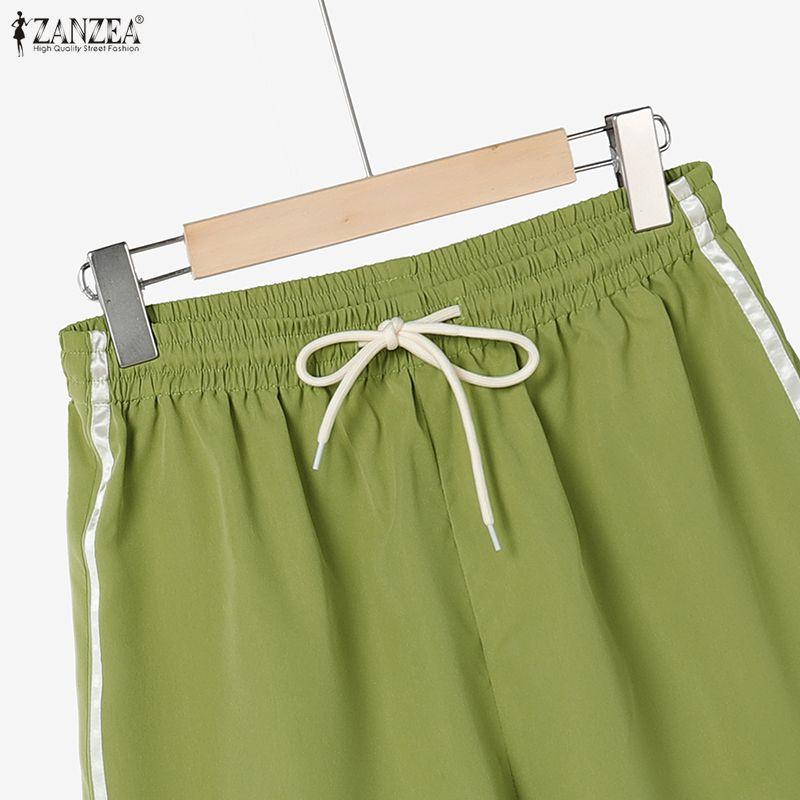 ZANZEA Women Sleeveless Vest Tops and Shorts Summer Two Piece Suit Sets