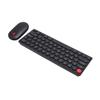 Keyboard Mouse Combo for Auto Sleep Retro 2.4G Wireless 64 Keys Keyboard 1200dpi Mouse with Receiver