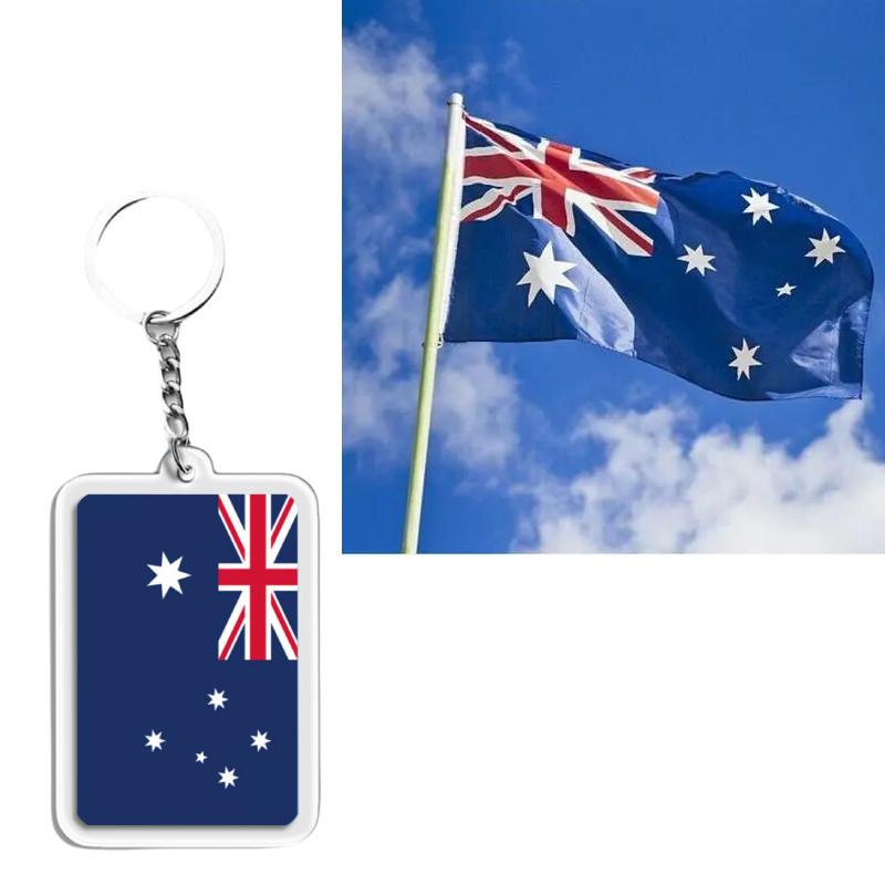 High-quality Acrylic Keychain Featuring Various Country Flags For Sports Enthusiasts