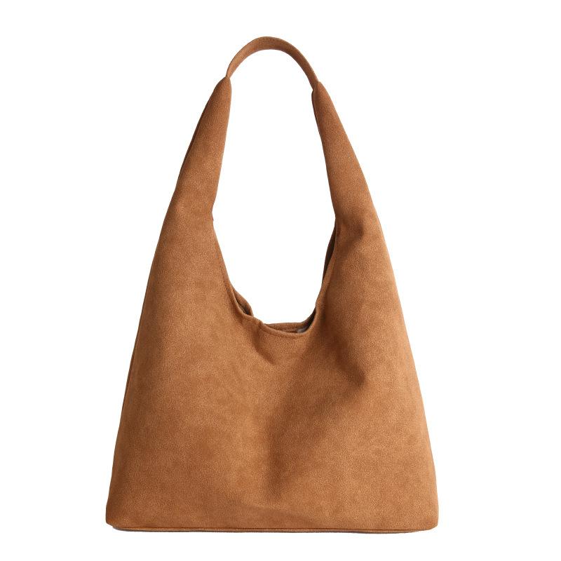 Retro matte big bag women's new autumn and winter shoulder bag design texture large capacity commuter tote bag
