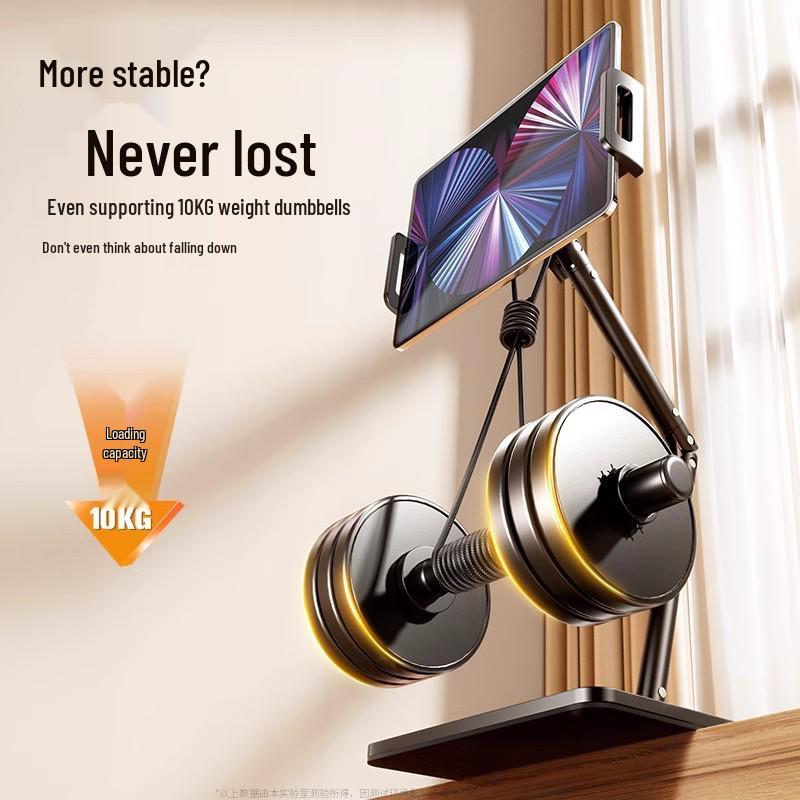 Adjustable Carbon Steel Double Arm Phone Stand for Live Streaming & Photography