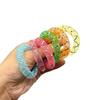 5Pcs Bell Sounds Circle Bell Cat Toy Bouncing Spring Soft Mesh Self Play Cat Toy Bite Resistant Colorful Spring Cat Toy Training