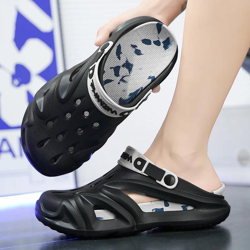 Fashion Men's Summer Shoes Plus Size Shose Boty Panske Home Slippers Men Luxury Designer Sandals Heels Air Cushion Tennis Chossure 2024